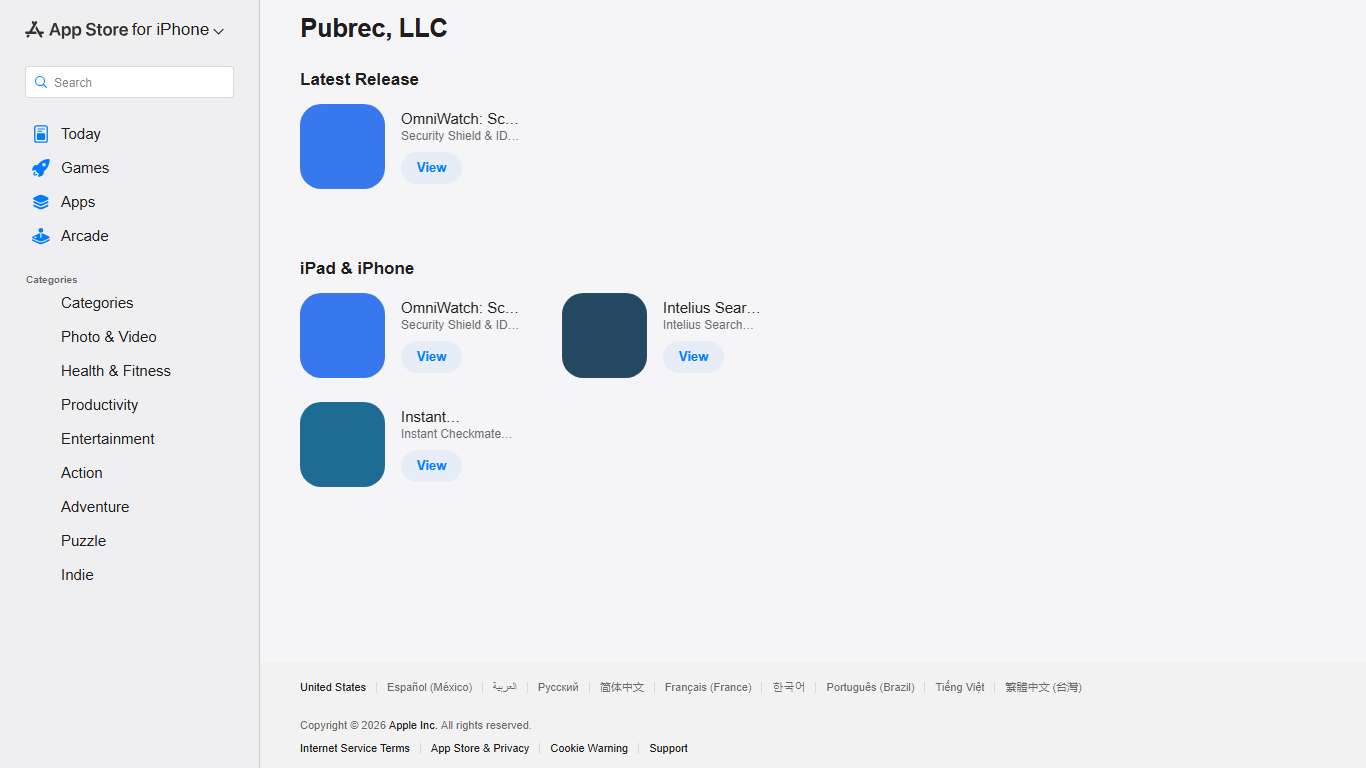 ‎Pubrec, LLC for iPhone - App Store